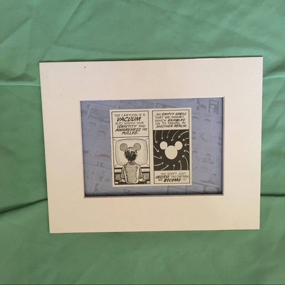 Zot art matted Mickey Ears become cartoon comic